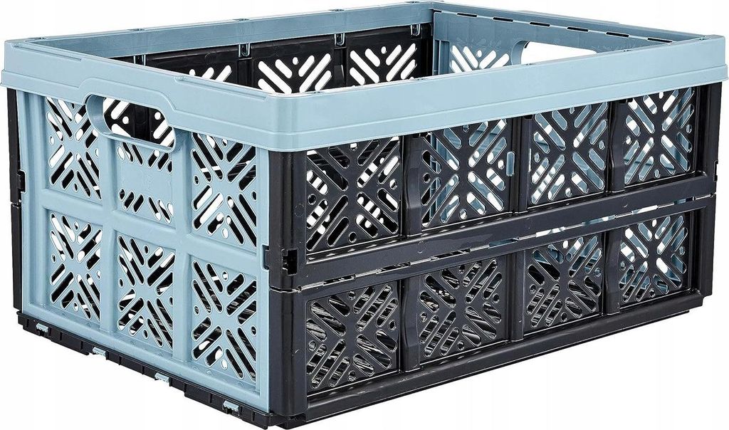 Keeeper Faltbarer Abfallbehälter 32 Liter blau Produktbild 