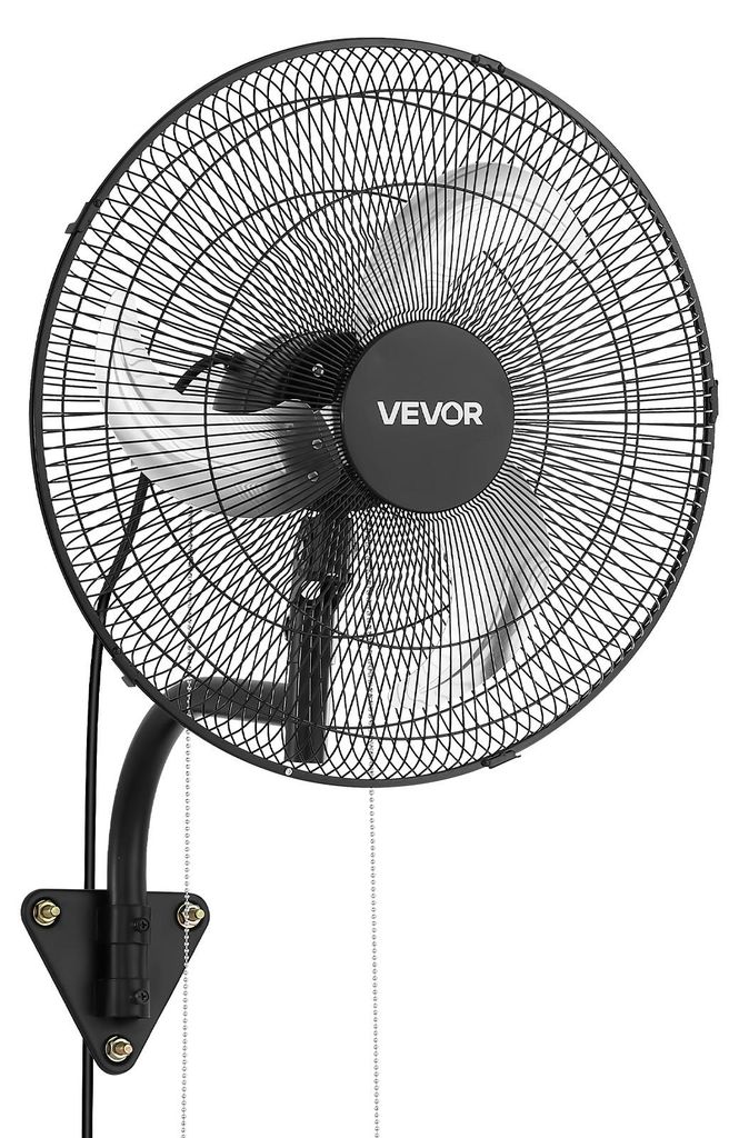VEVOR 59W Industriële Wandventilator, 51 cm, 6,5 m/s. Productafbeelding 