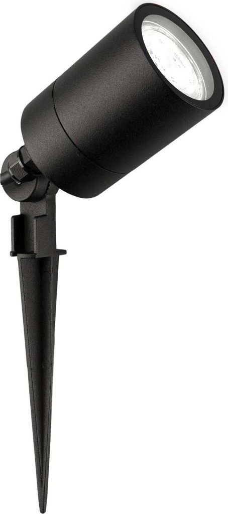 Ledvion - LED Gartenstrahler, 6500K, Schwarz, 5W, IP65, inkl. Schnellanschluss