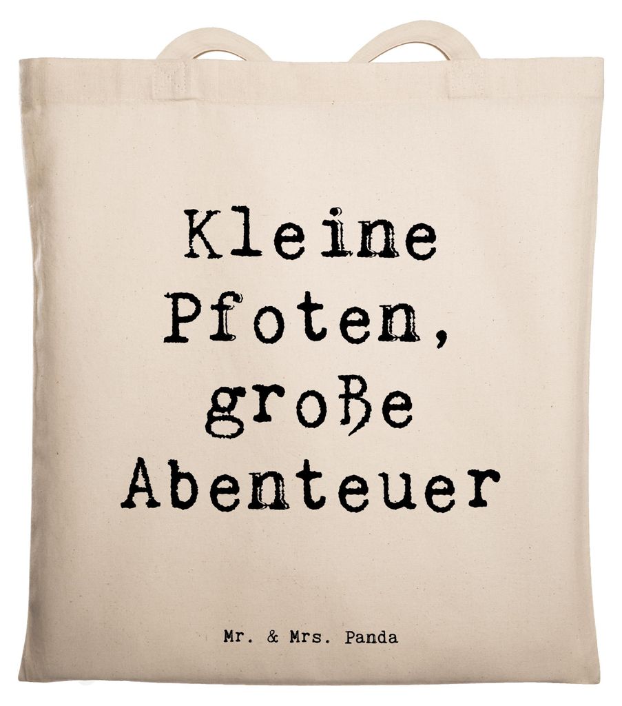 Mr. & Mrs. Panda Shopping Tasche Spruch Chihuahua Abenteuer - Transparent - Geschenk, Hund mit Persönlichkeit, Hunderassen, canvas, Laptoptasche, ...