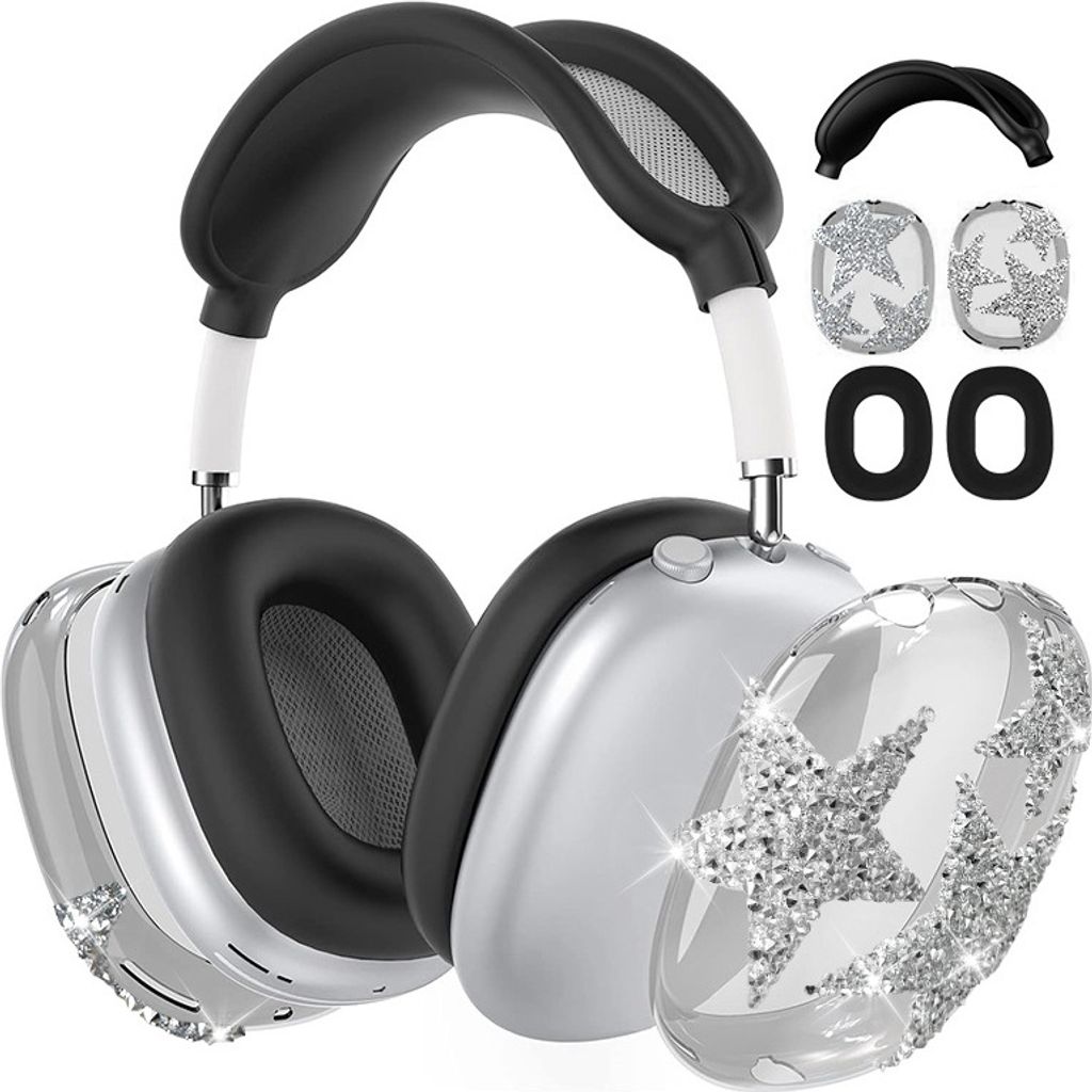 INF AirPods Max Schutzhülle - Diamantstern-Design Schwarz