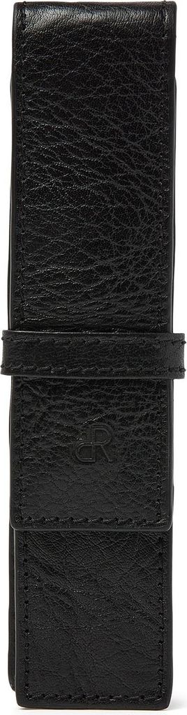 dR Amsterdam Stifthalter Leder | Stifteetui Leder | Stifteetui für 1 Stift | Stifteetui für Füllfederhalter Leder | Waxi - 78610 Black