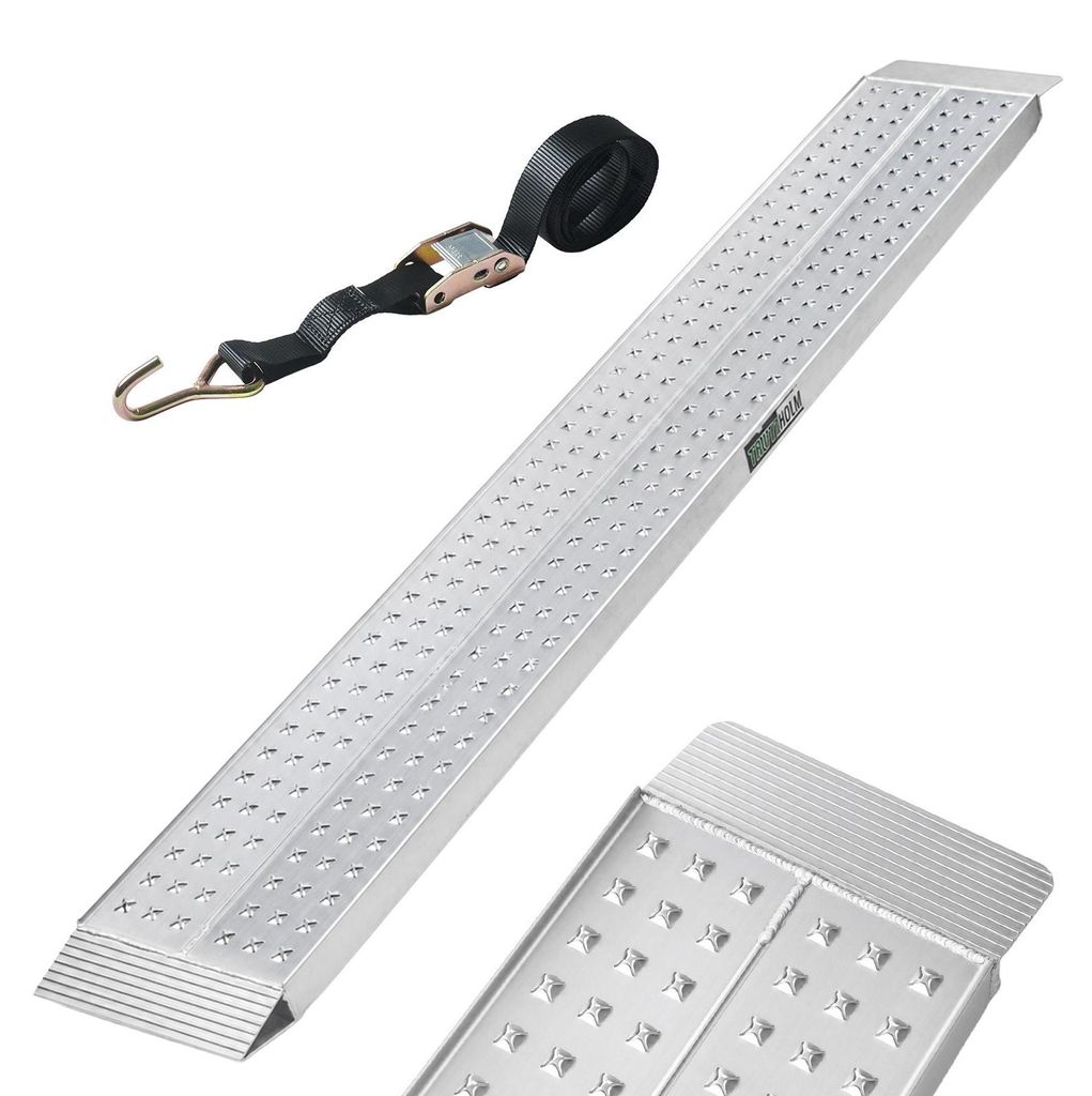 TRUTZHOLM 1 x Auffahrrampe 200 x 28 cm 270 kg Alu gelocht Produktbild 