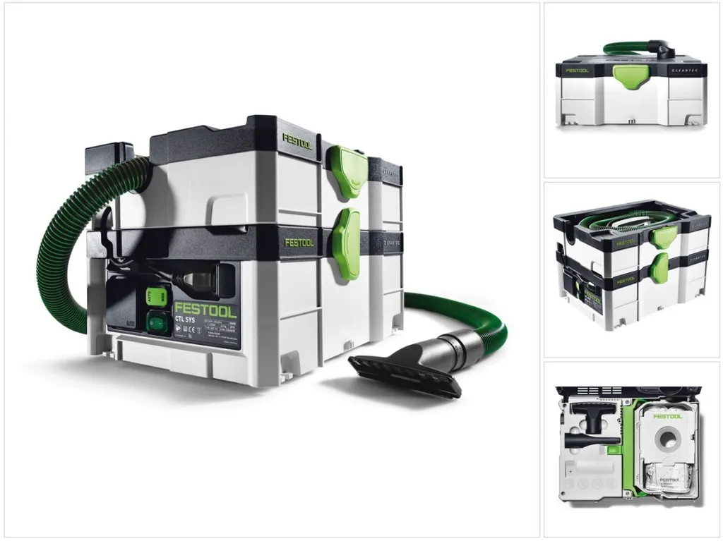 Aspirateur eau et poussière portable Festool CTL SYS ultra compact