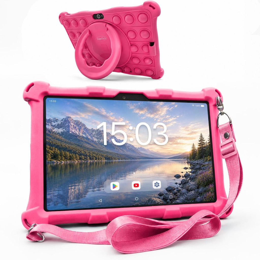 AngelTech Kindertablet XL - Android 13 - 3+4 GB RAM - 32+64 Produktbild 