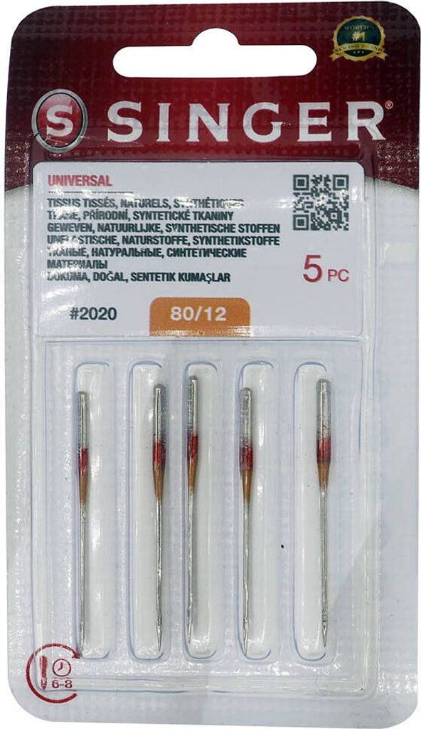 Singer Ih2020 - 80/12 - 5x Nadel für Nähmaschine