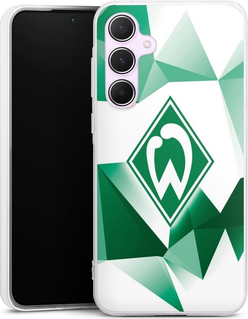 DeinDesign Handyhülle für Samsung Galaxy A55 5G Silikon Hülle Case Smartphone Schutzhülle Offizielles Lizenzprodukt SV Werder Bremen Tarnmuster