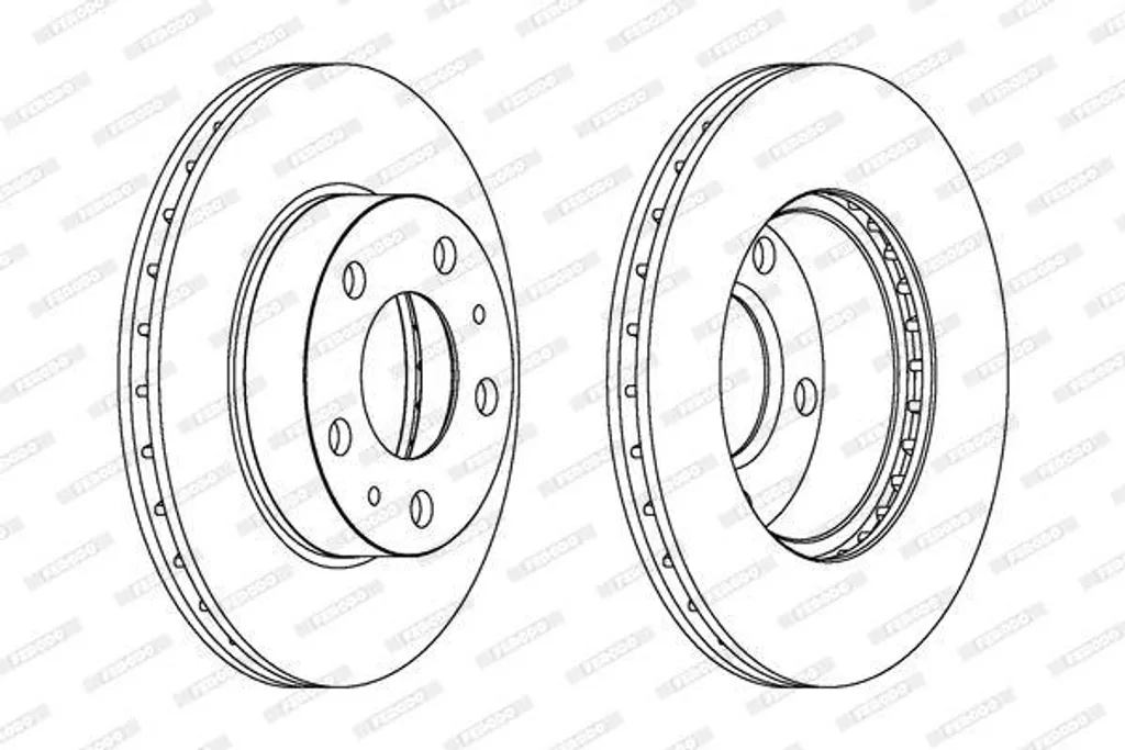 Disque de frein FERODO DDF768C OE 4246K2 pour Boxer et Jumper
