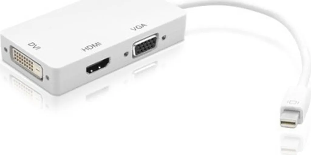 Adattatore Techly IADAP-MDP-COMBOF12 | 3 in 1 HDMI DVI VGA | Pronto 4K