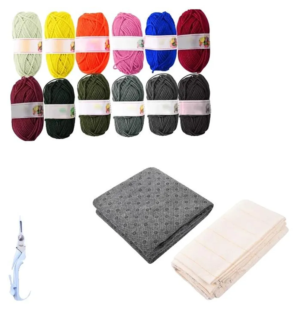 Pelotes de laine acrylique colorées pour tricot et crochet lot de 12