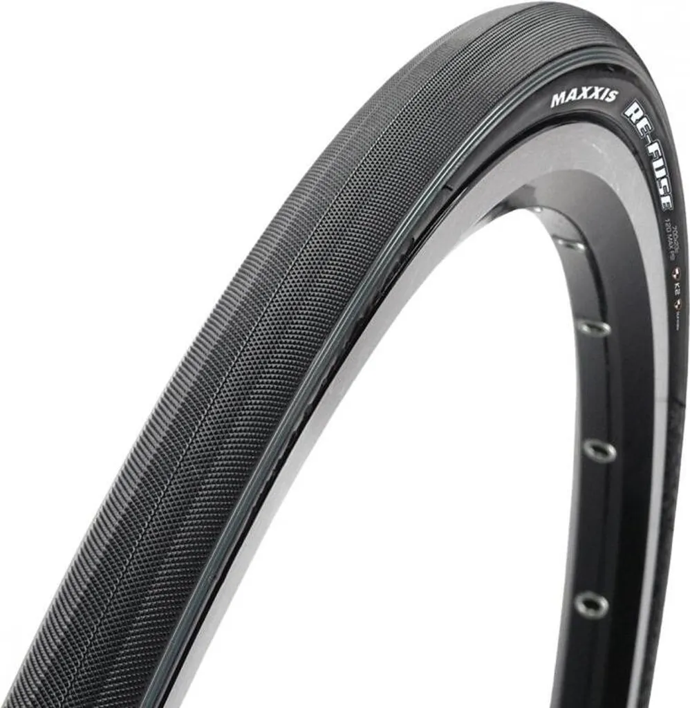 Pneu route 700x25C Maxxis Re-Fuse idéal entraînement hiver et longue distance