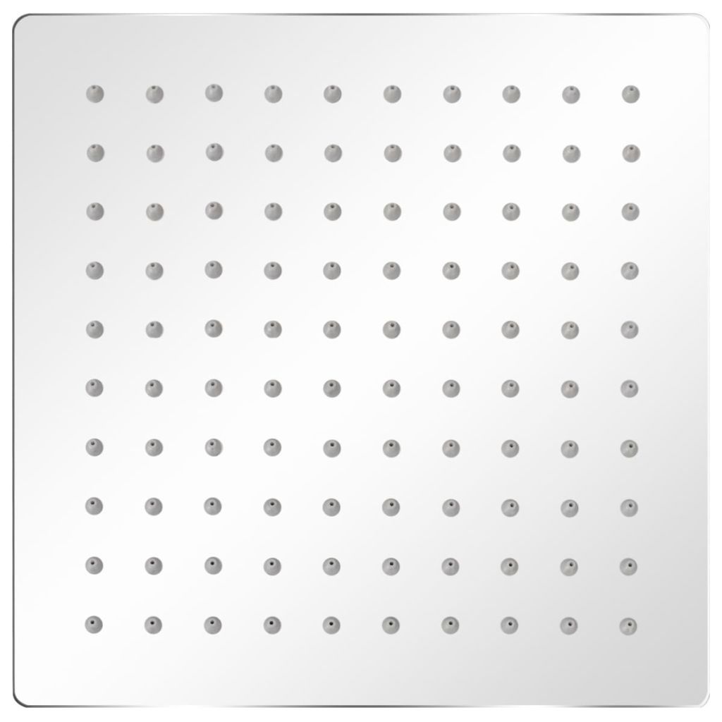 vidaXL Douche de pluie en acier inoxydable 20x20 cm Carré Image du produit 