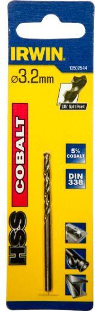 Irwin Metallbohrer HSS-Co 3,2x65x36mm