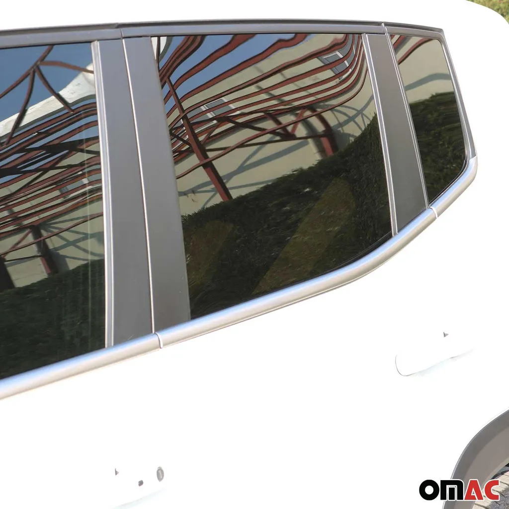 Kit 6 Modanature Finestra Jeep Renegade 2014-2019 Cromo Inox - 9
