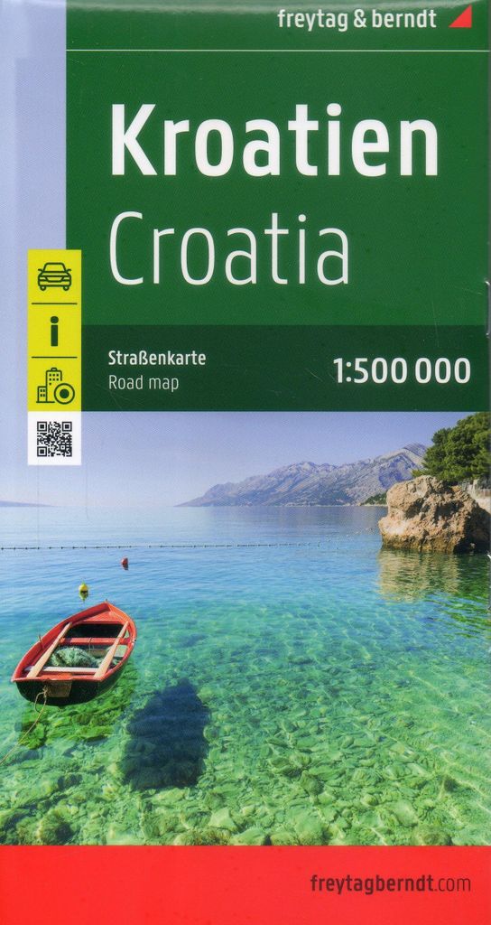 Kroatien, Straßenkarte 1:500.000, freytag & berndt
