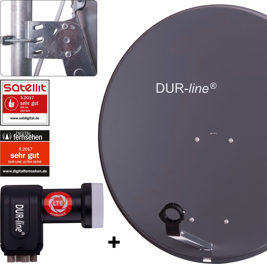 DUR-line MDA 80 A + +Ultra Quattro LNB - LNB Set Produktbild 