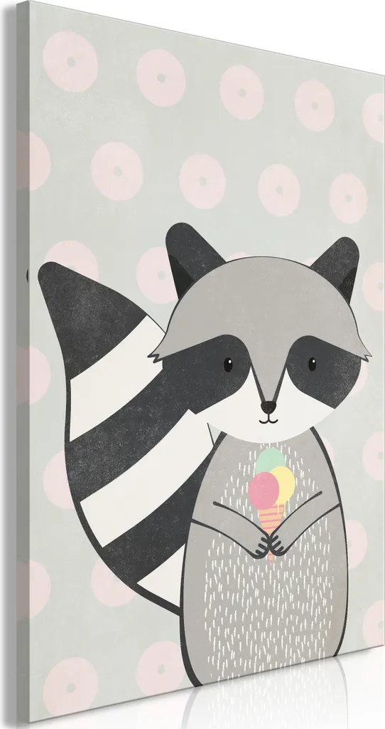 Stampa su TNT Procione Goloso 80x120 cm - Quadro Moderno Bambini