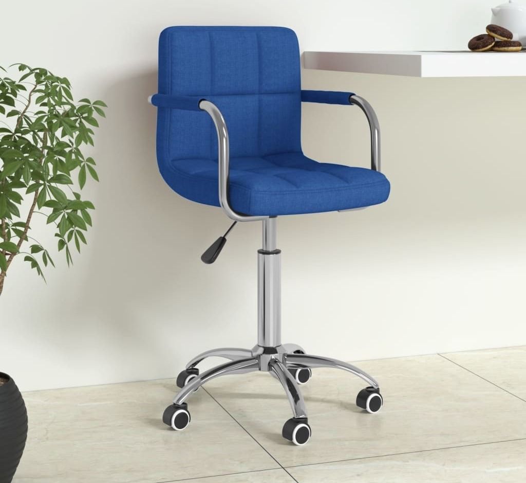 "im Angebot" Bürostuhl Drehbar Blau Stoff - Bürostühle CC12564