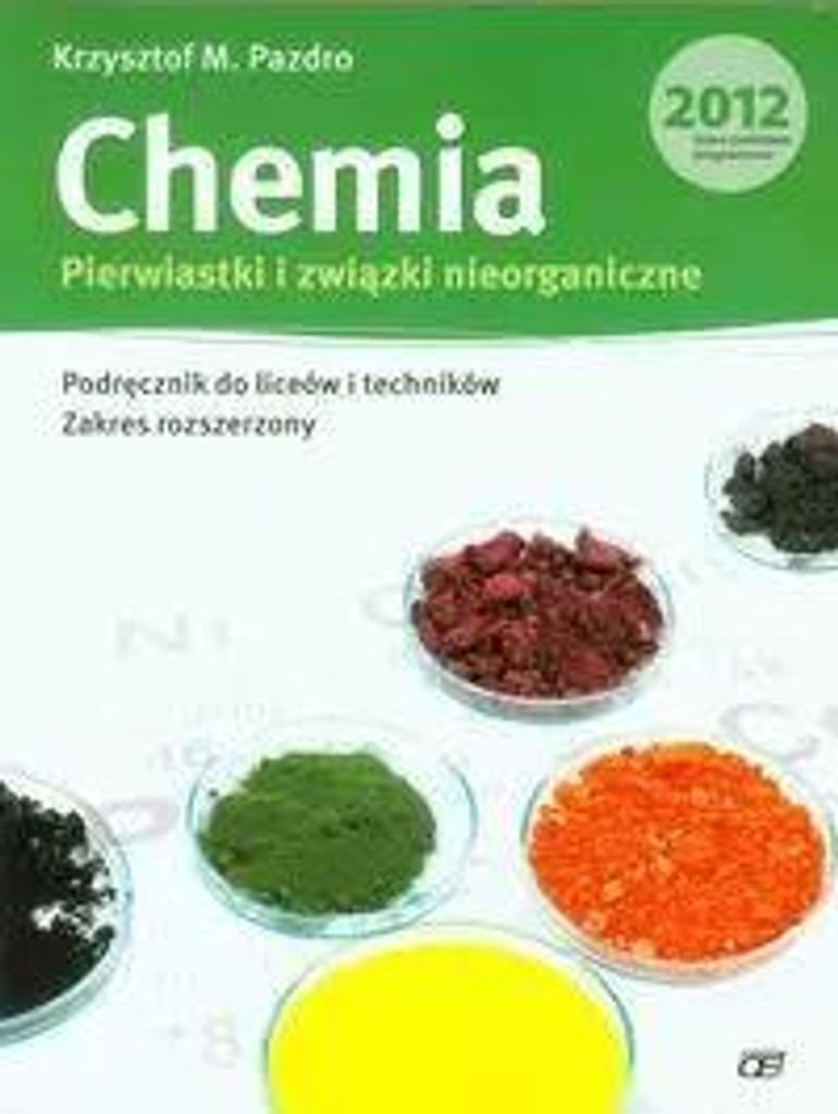 Chemia Nieorganiczna Pazdro: Podręcznik dla Liceum i Technikum (Zakres Rozszerzony)