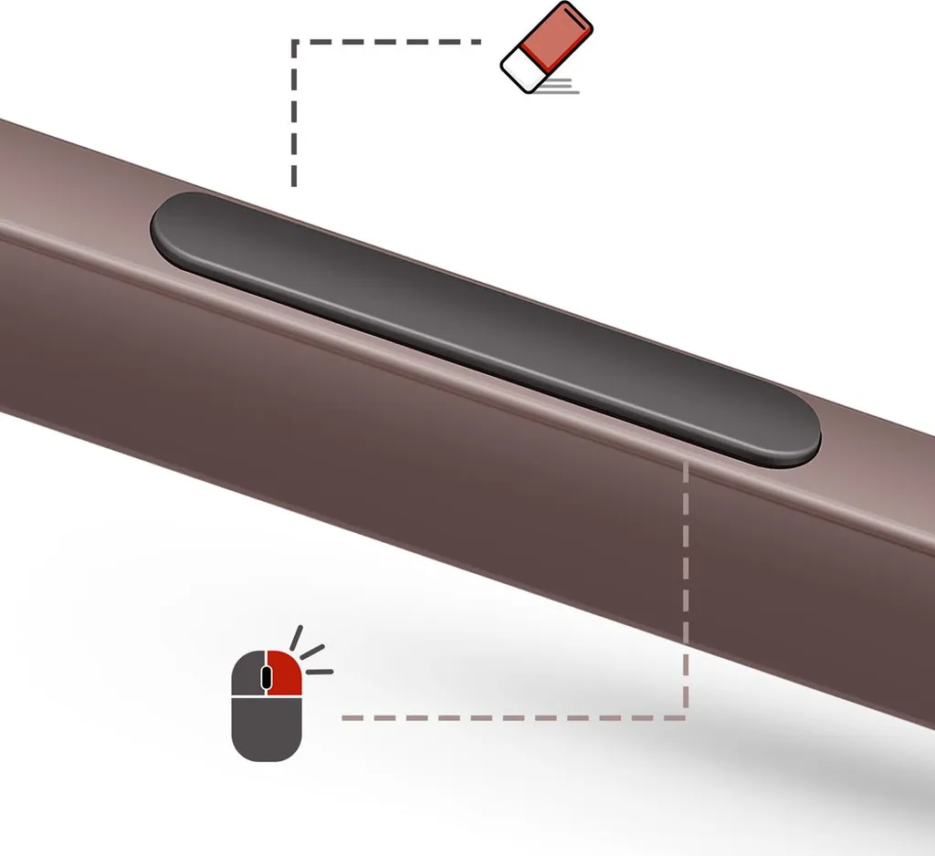 Stylet Surface Anti-Perte Magnétique 1024 Niveaux de Pression Marron - 5