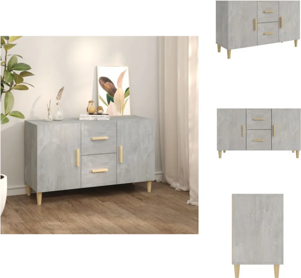 Recensione Credenza vidaXL 100x36x60 cm Legno Grigio Cemento