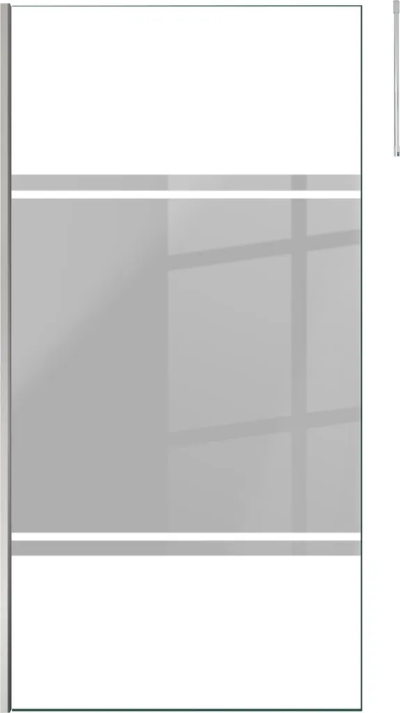 Paroi de Douche Italienne 100cm Verre Miroir avec Fixation Plafond Pro