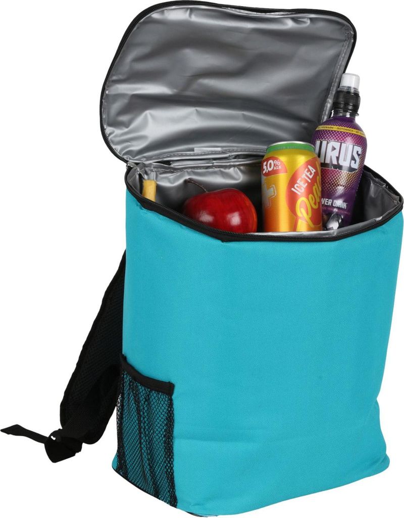 Kühlrucksack 18L Kühltasche Flaschenkühler Getränkekühltasche Thermotasche Isoliertasche Camping Picknick Strand Festival Schwarz Türkis, Far...
