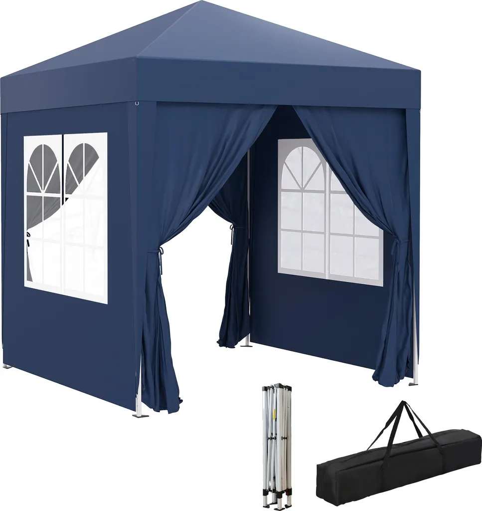 Tonnelle de Camping 2x2m Idéale pour Festival et Plage avec Sac Inclus