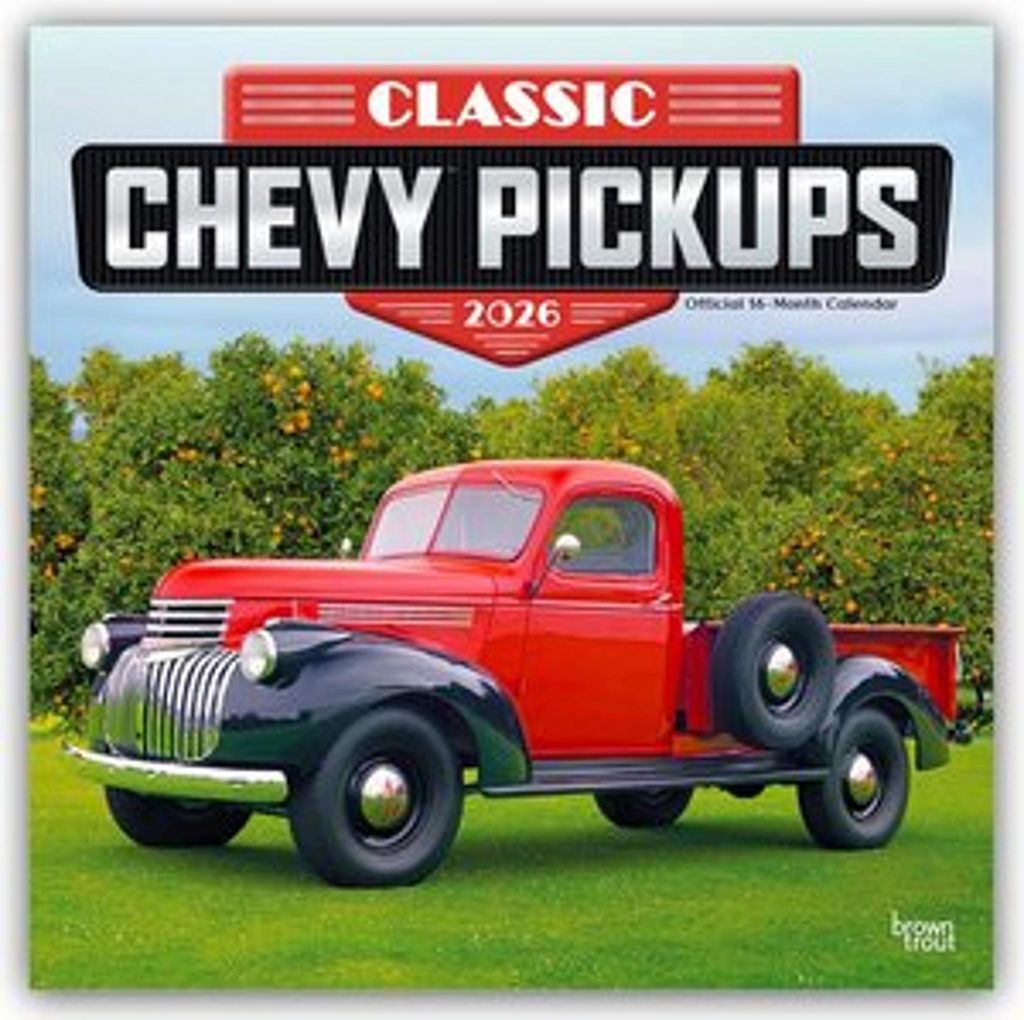 Classic Chevy Pickups - Klassischer Chevy Pickup 2026 - 16-Monatskalender