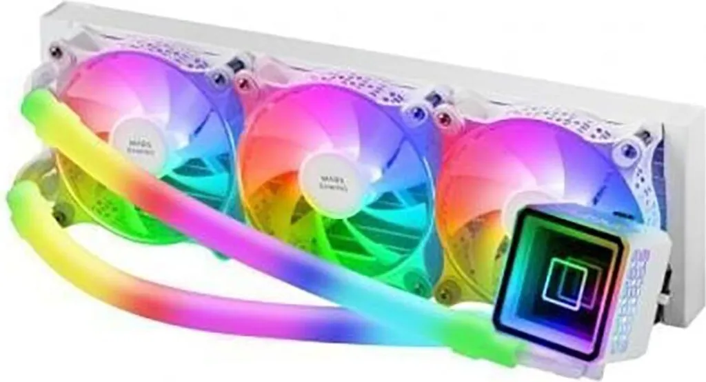 Système watercooling 360mm blanc pour optimiser votre PC Gamer de salon