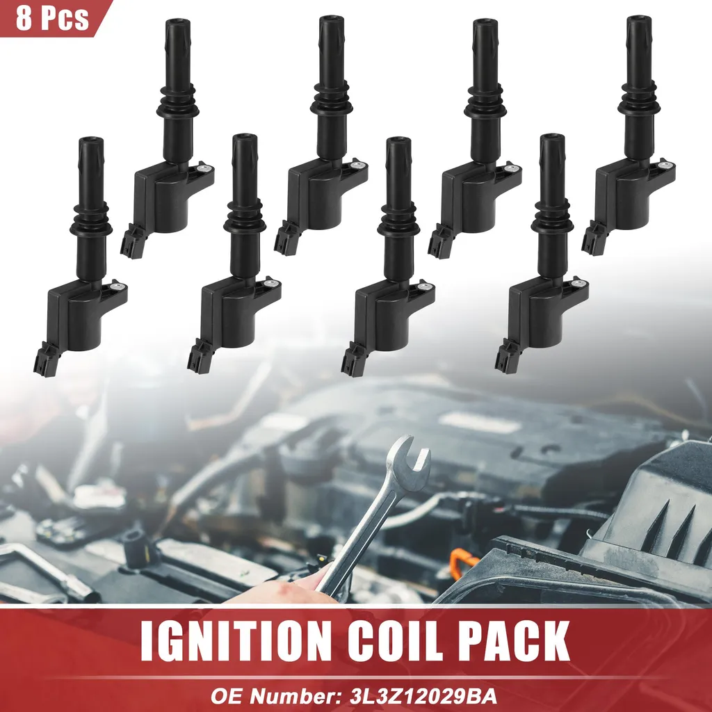 Pack de 8 Bobines Allumage Noir pour Camionnette Ford E-150 Série Électrique