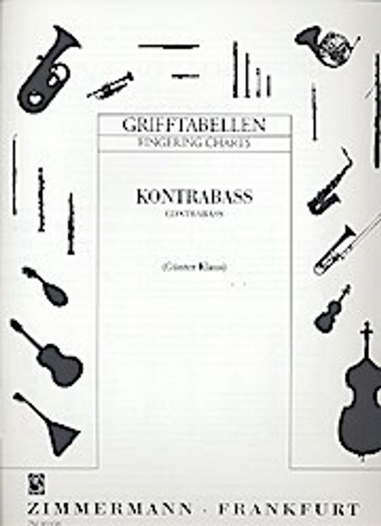 Grifftabelle für Kontrabass Produktbild 