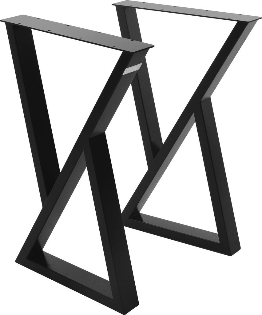 ML-Design 2 stolové nohy, š40xv71 cm, podnože ve tvaru X, z Obrázek produktu 
