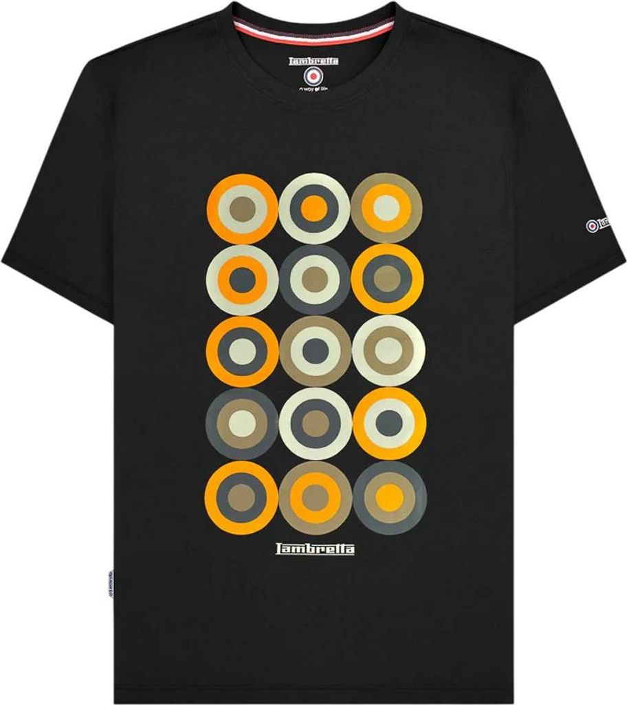 Lambretta - T-Shirt für Herren LB403 (3XL) (Schwarz)