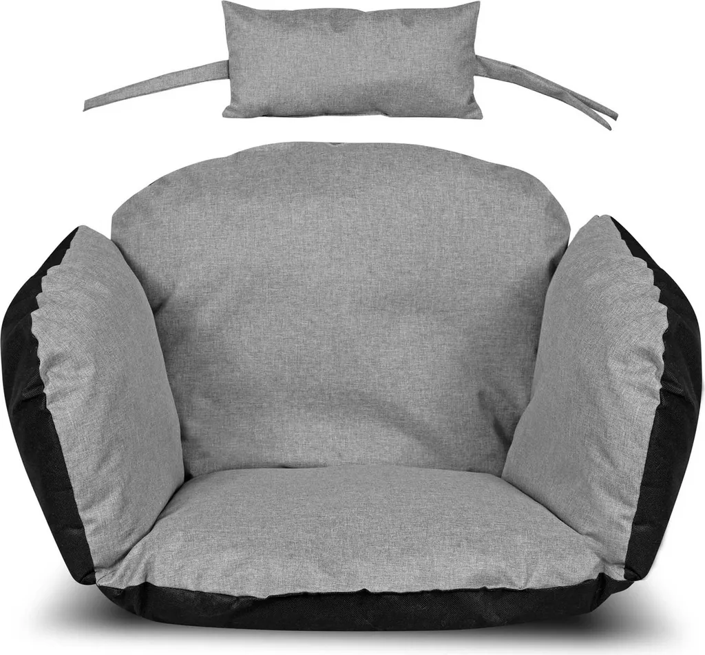 Coussin de Jardin Imperméable 112x113 cm avec Appui-tête Ergonomique