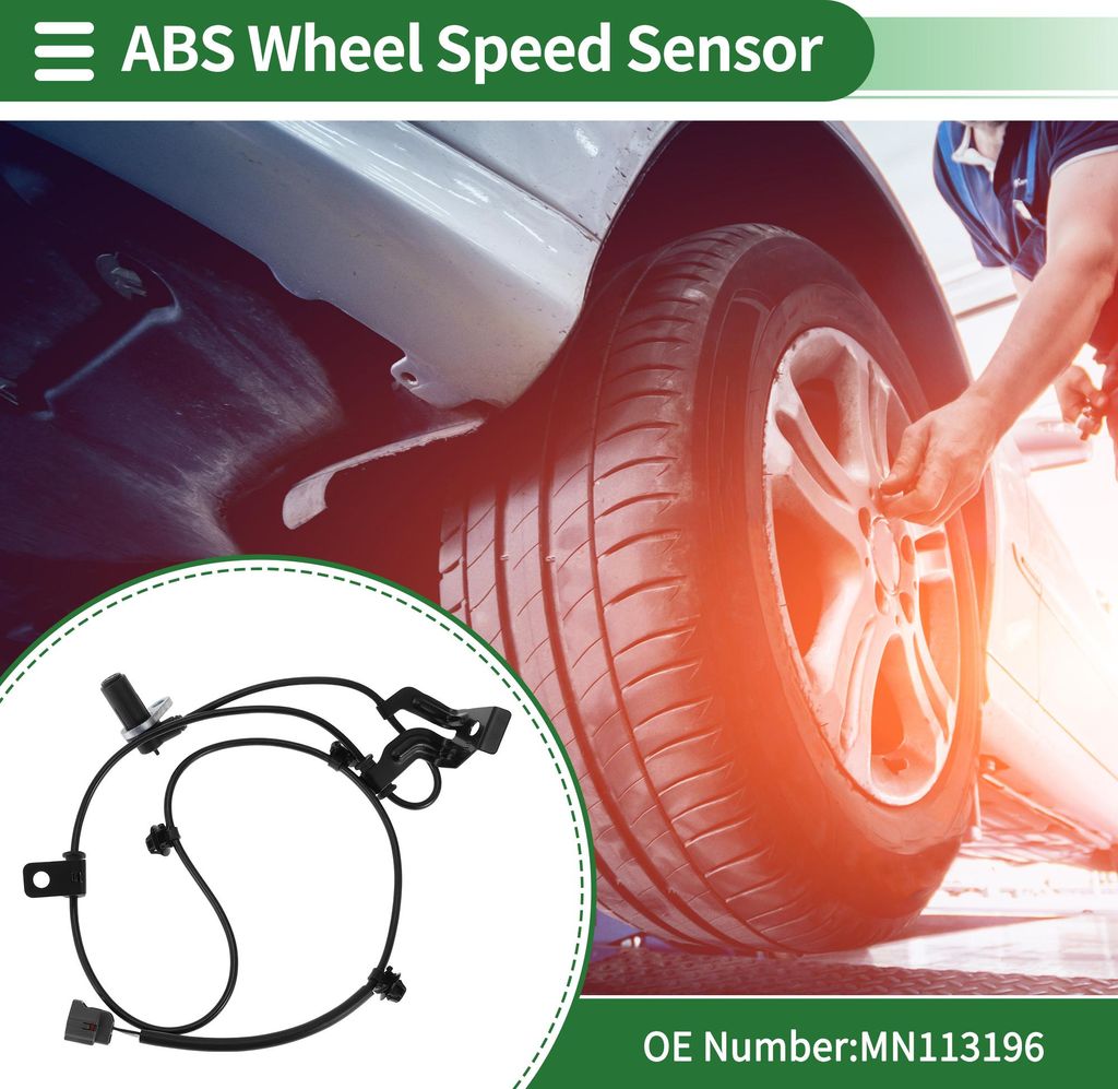 ABS Raddrehzahlsensor ABS Sensor Antiblockiersystem Sensor für Mitsubishi Eclipse 2006-2012 Nr. MN113196 Vorne Rechts
