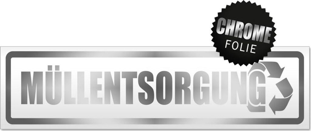 Müllentsorgung Magnetschild Schild magnetisch