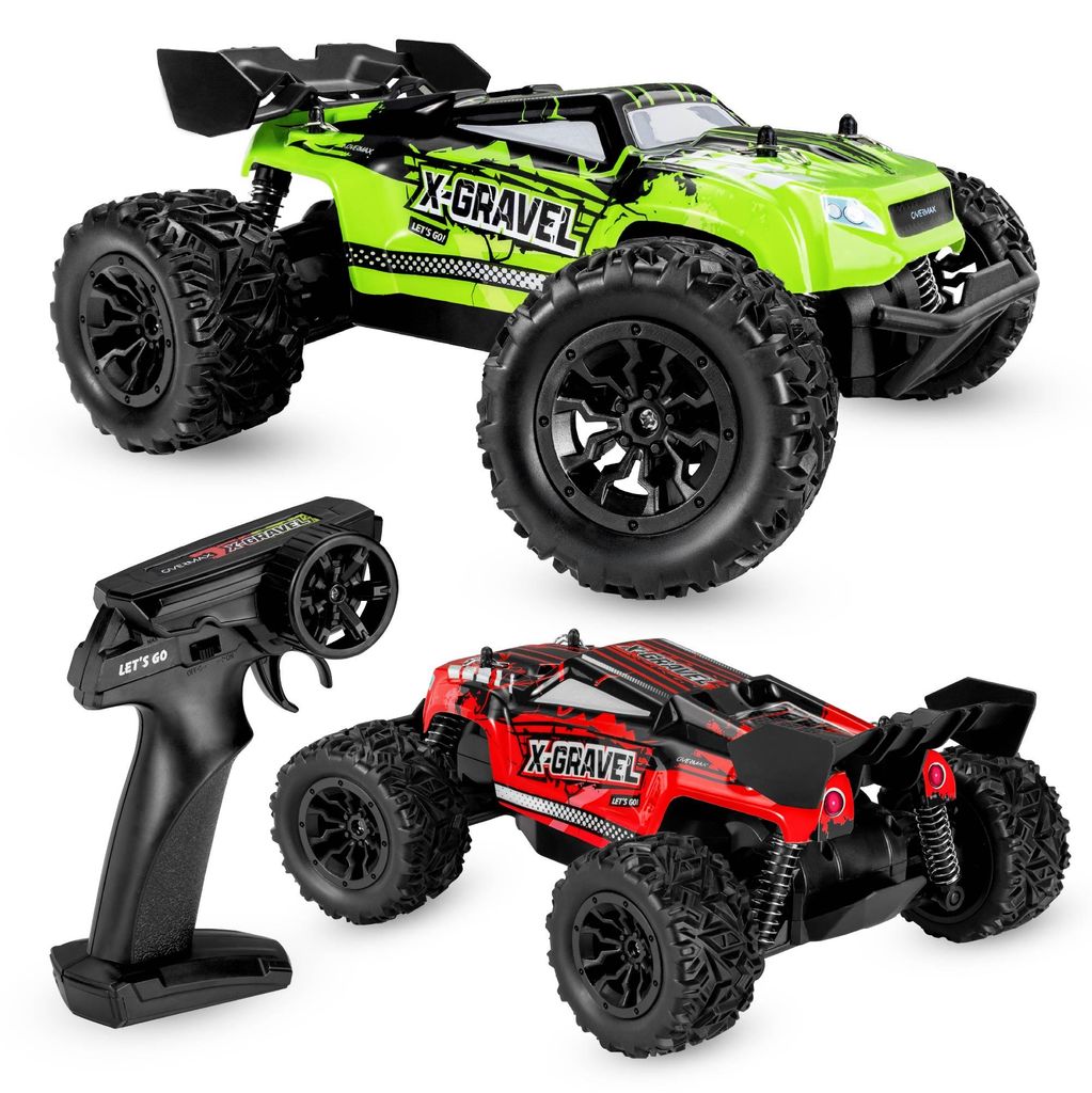 Overmax Ferngesteuertes Auto Offroad X-Gravel 1:20 RC Rennwagen bis 20 km/h, Heckantrieb, Indoor & Outdoor, 2 Karosserien, ab 8 Jahren