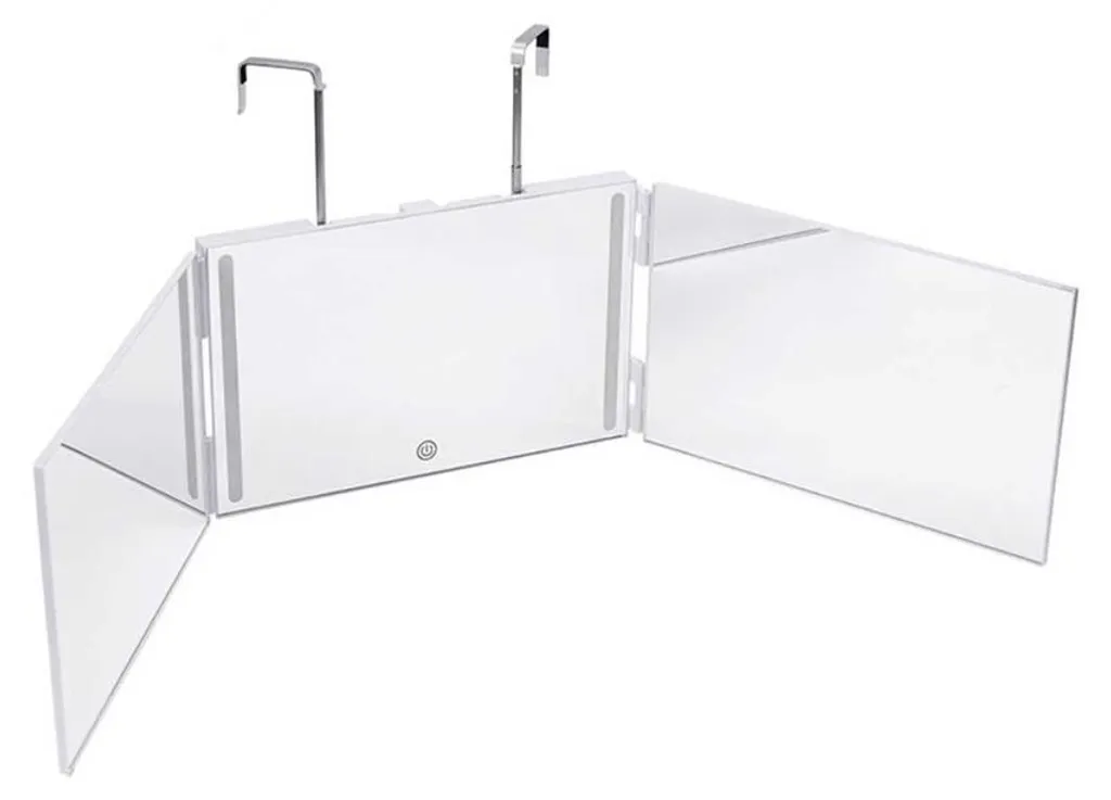 Miroir Maquillage Suspendu Triptyque Idéal pour Coiffure et Soins Visage