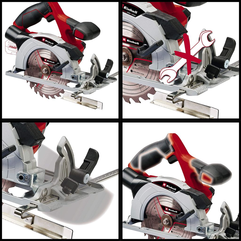 Einhell TE-CS 18/150 Li - Solo 15 cm czarny, czerwony 4200 Zdjęcie produktu 24