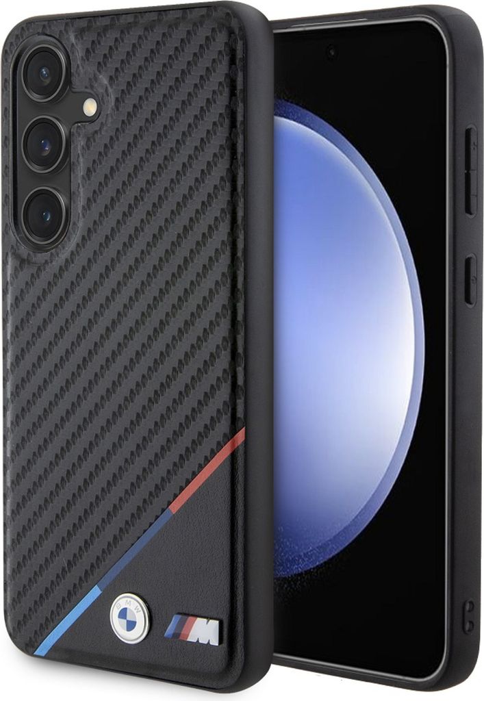 BMW Schutzhülle Carbon Schwarz MagSafe Tricolor Line für Produktbild 