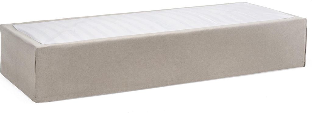 Funktionsbett Unterbau Bett Premium Twinbox – 80 x 200 cm / Nika Beige / ohne Matratze