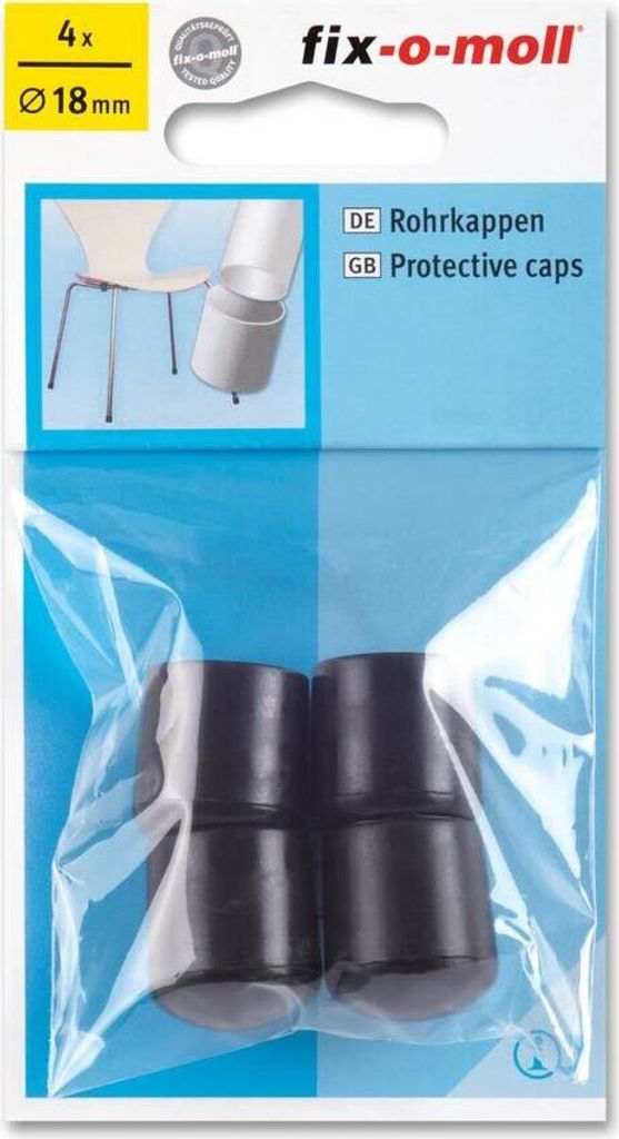 Rohrkappen rund 18mm schwarz fix-o-moll Produktbild 