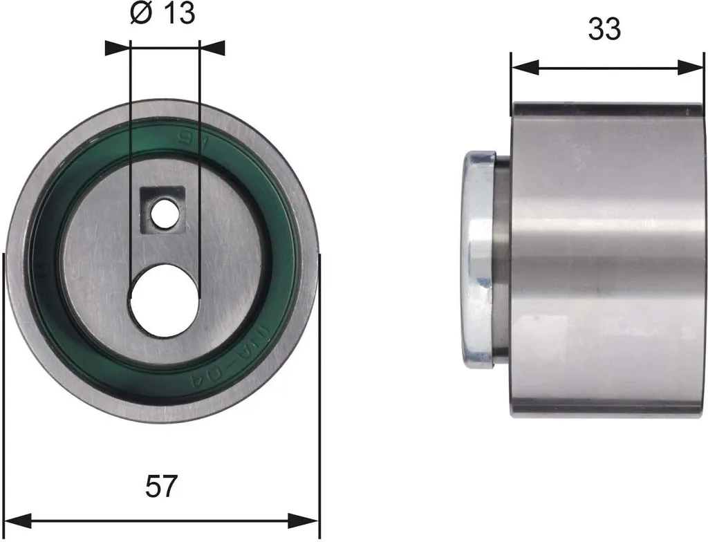 Galet tendeur robuste GATES T41258 distribution OE 082932 pour Boxer
