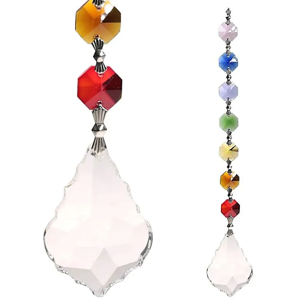 Suspension en cristal Feng Shui Chakra pour décoration de maison 20cm