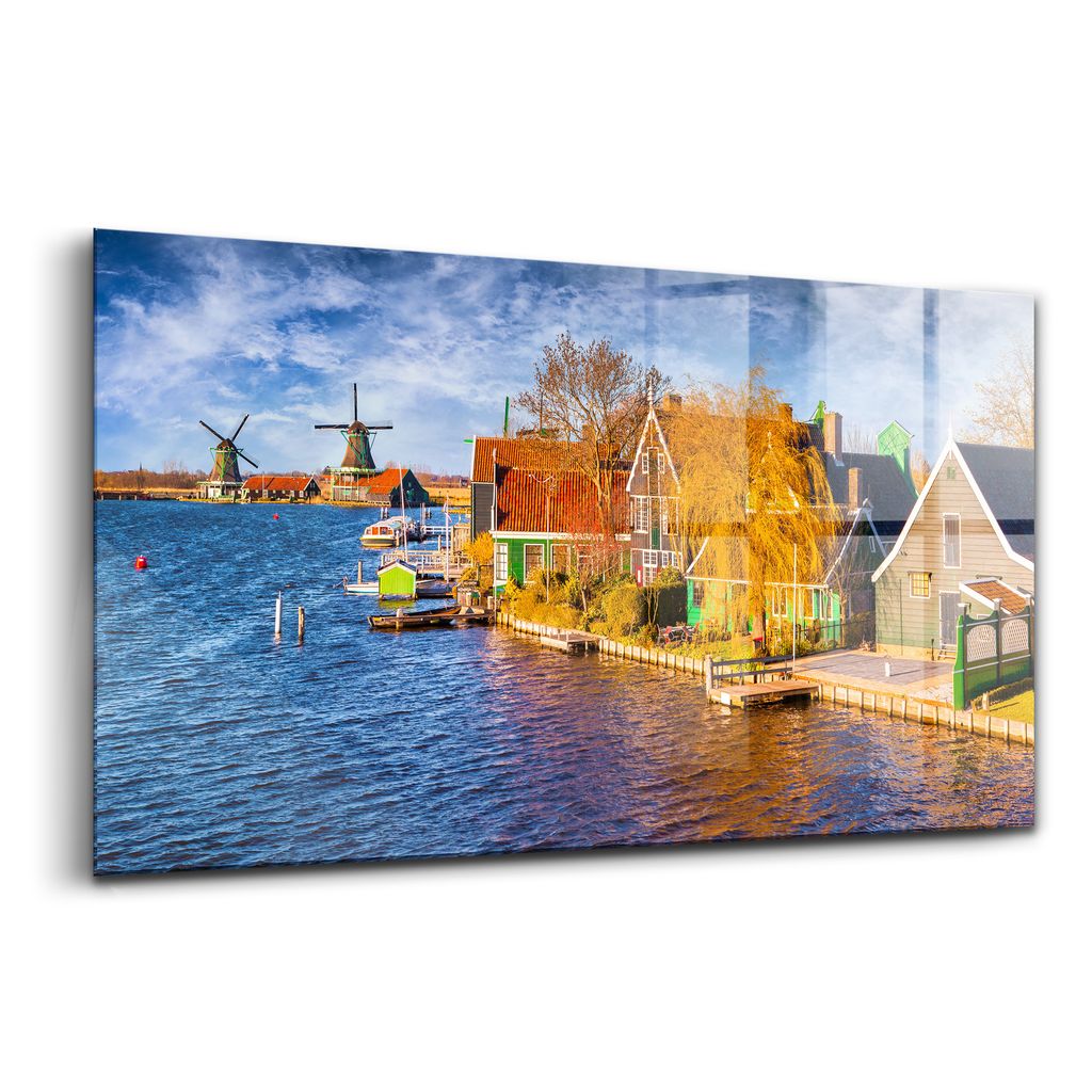 Glasmalerei - dekorative Malerei - moderne Malerei - 100x50 - Architektur der Niederlande
