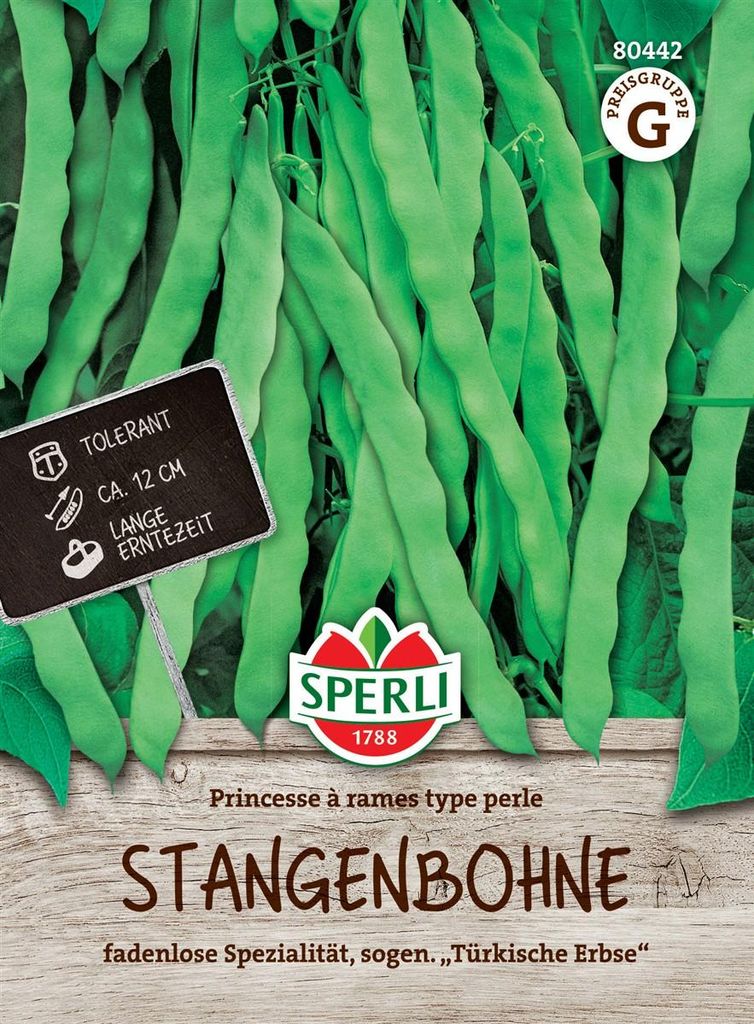 SPERLI Stangenbohnensamen Princesse à rames type perle Produktbild 