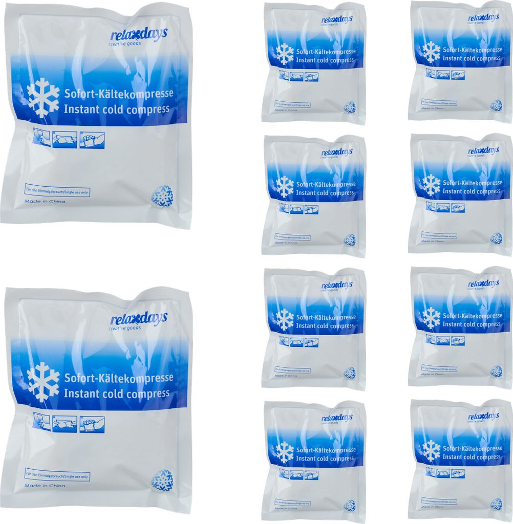 Relaxdays Kühlpack zum Knicken, 10er Set, Sofort Produktbild 