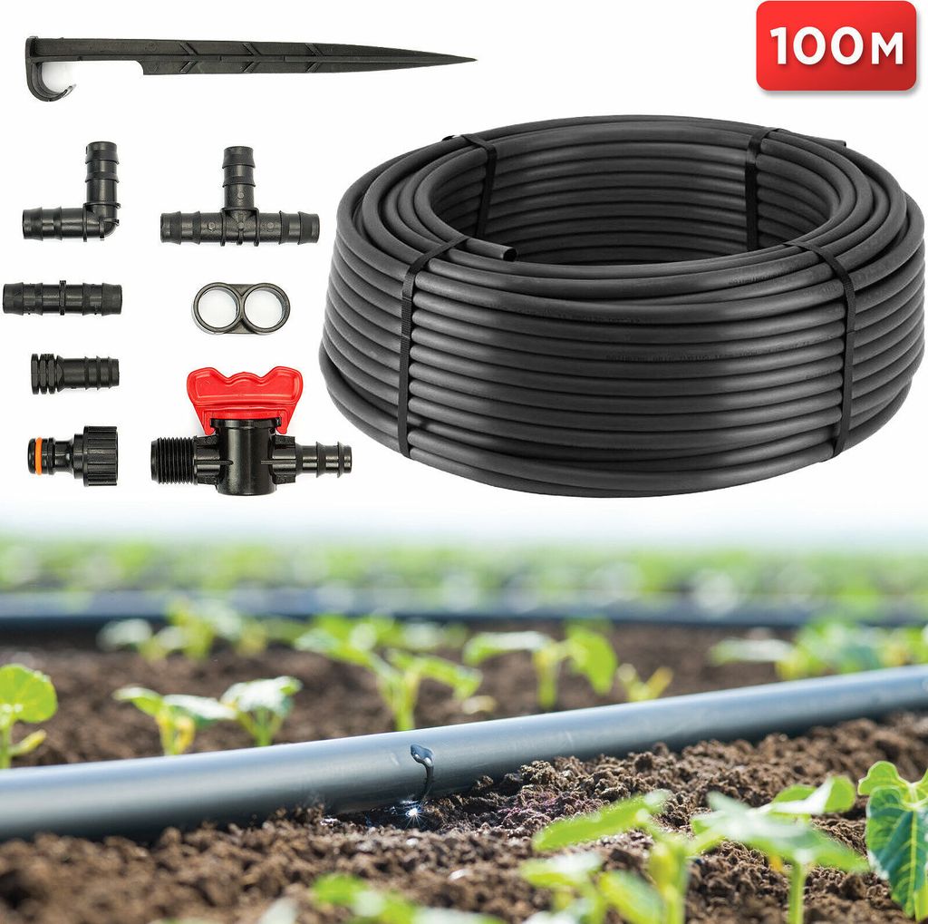 Tropfrohr 16 mm mit Druckkompensation Gartenschlauch 100m Produktbild 