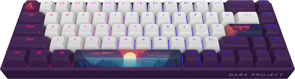 Fini les Missclicks : Clavier Dark Project 68 Sunrise G3ms Sapphire